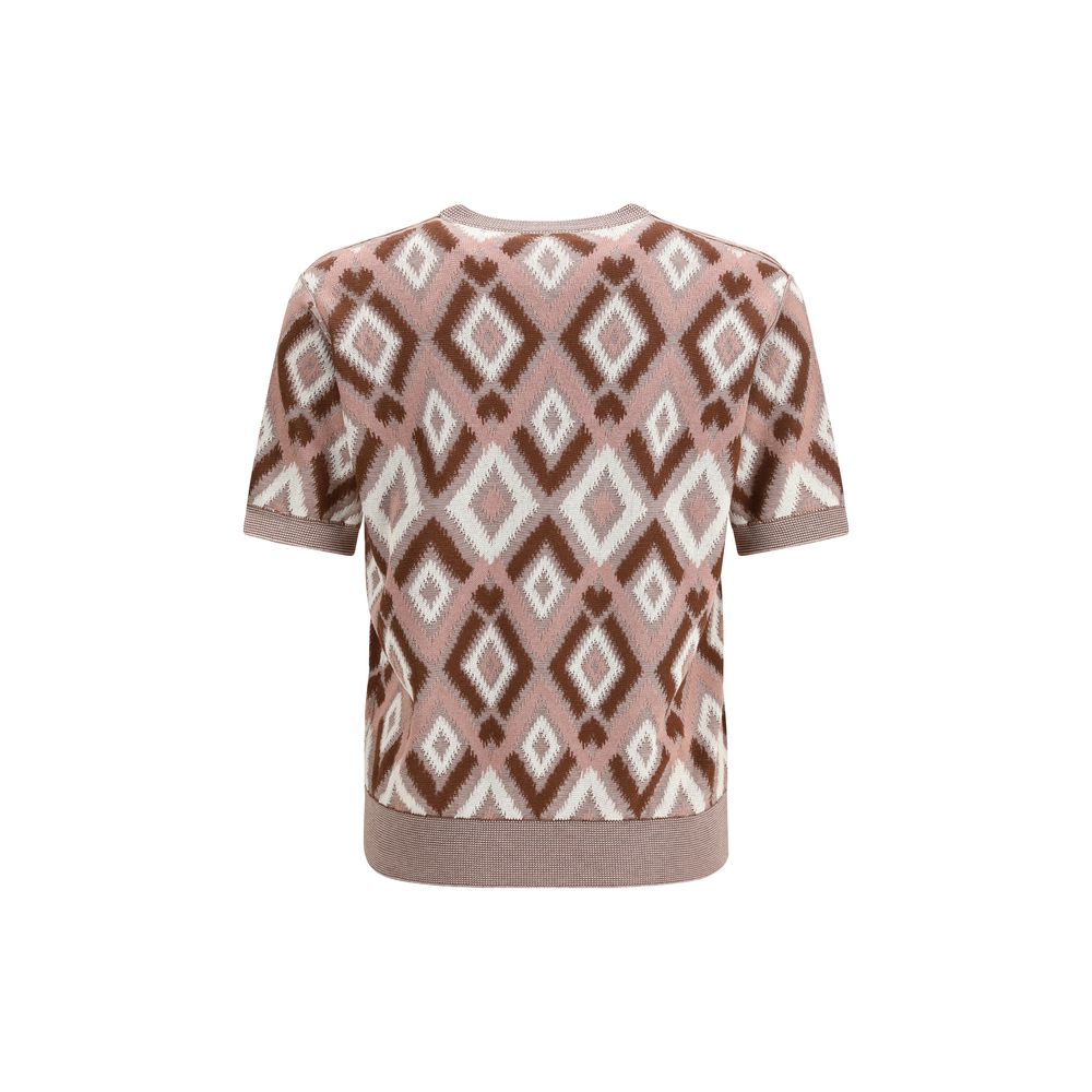 Piacenza Cashmere Mehrfarbiger Baumwollpullover
