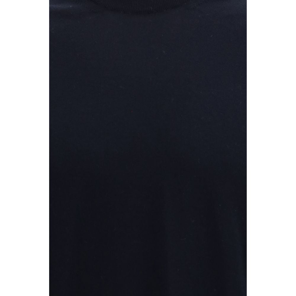 Piacenza Cashmere Blaues Baumwoll-T-Shirt