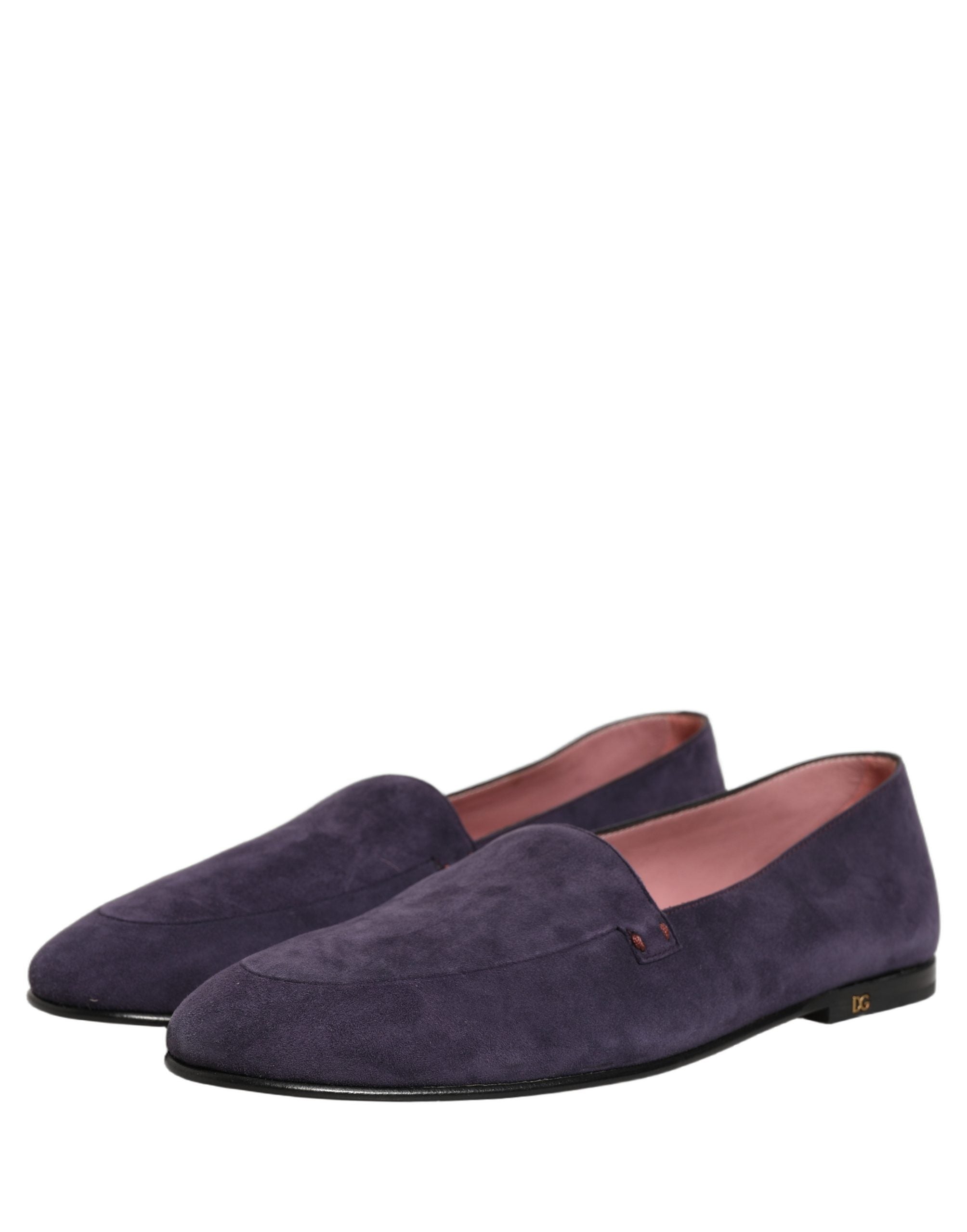 Dolce & Gabbana Violette Samt Loafer-Slipper für Herren