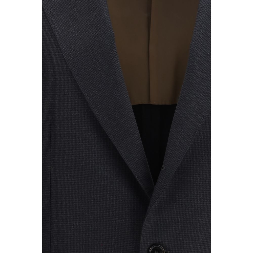 Brunello Cucinelli Schwarze Oversize-Jacke aus Wolle Oves Aries
