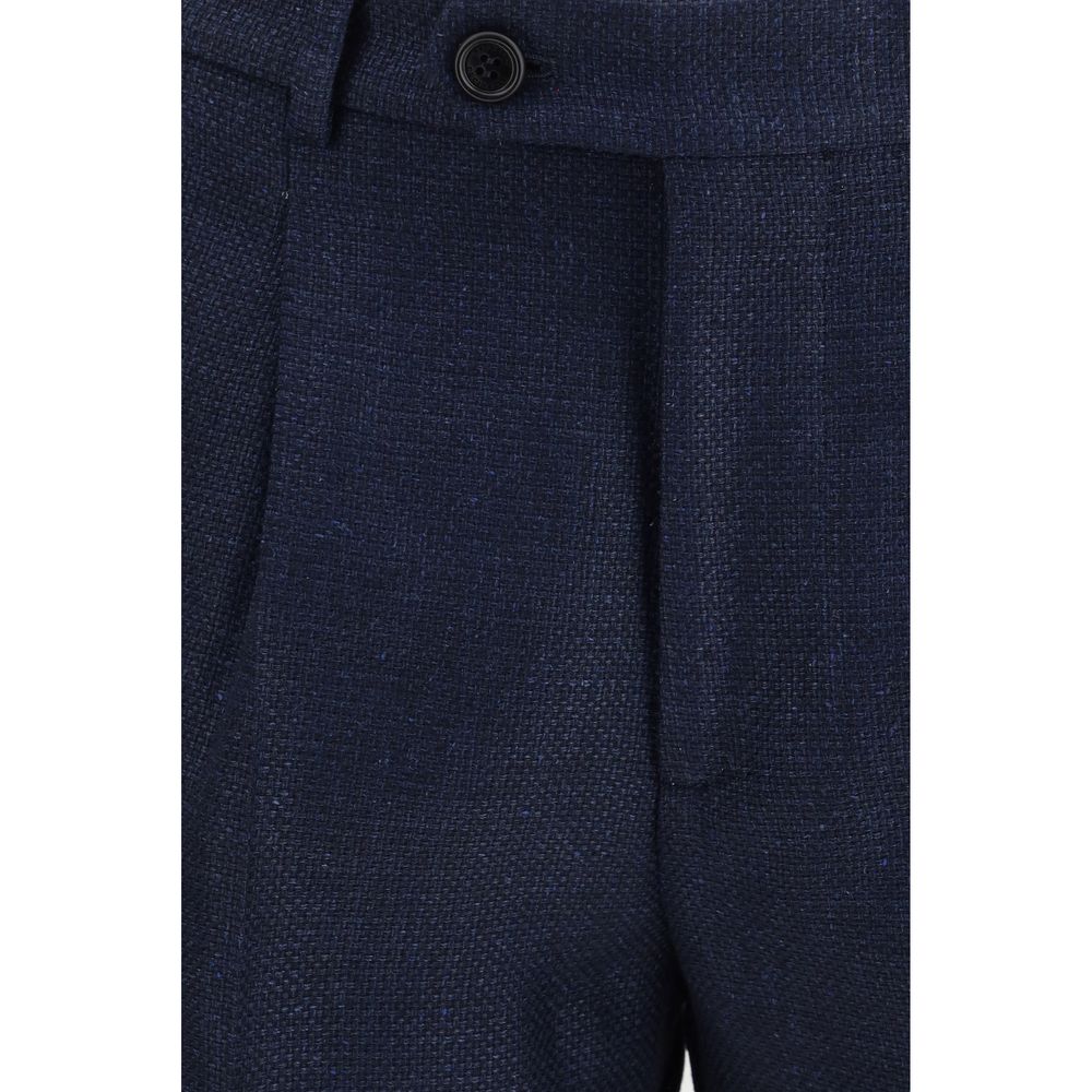 Brunello Cucinelli Blauer Wollanzug Oves Aries Zweiteiler