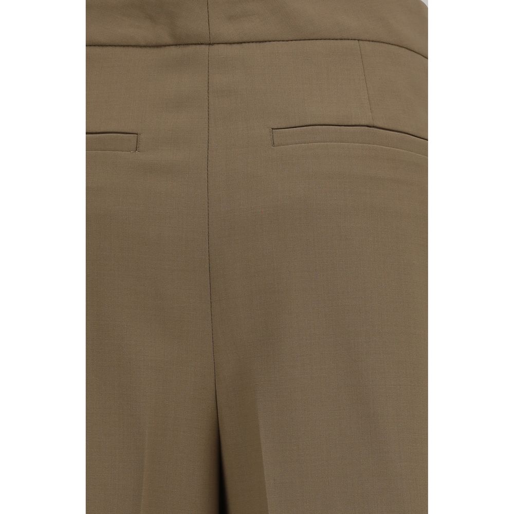 Lardini Braune Hose aus Ovis Aries Wolle Aries