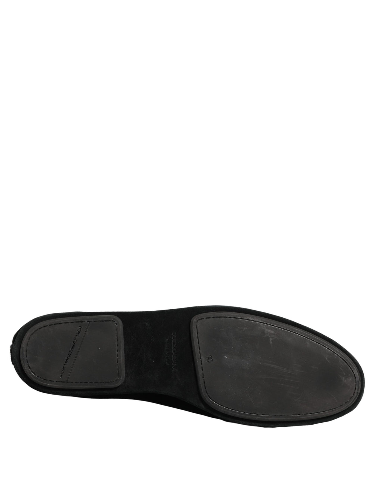 Dolce & Gabbana Schwarze Loafer mit Kronen-Applikation