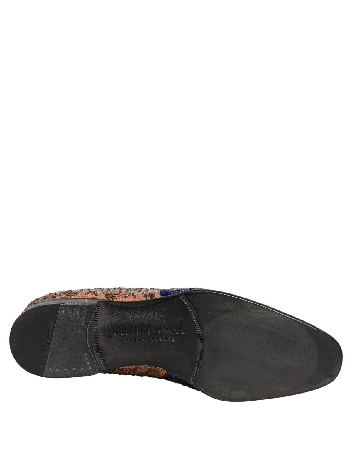 Dolce & Gabbana Multicolor bestickte Loafer mit Pailletten