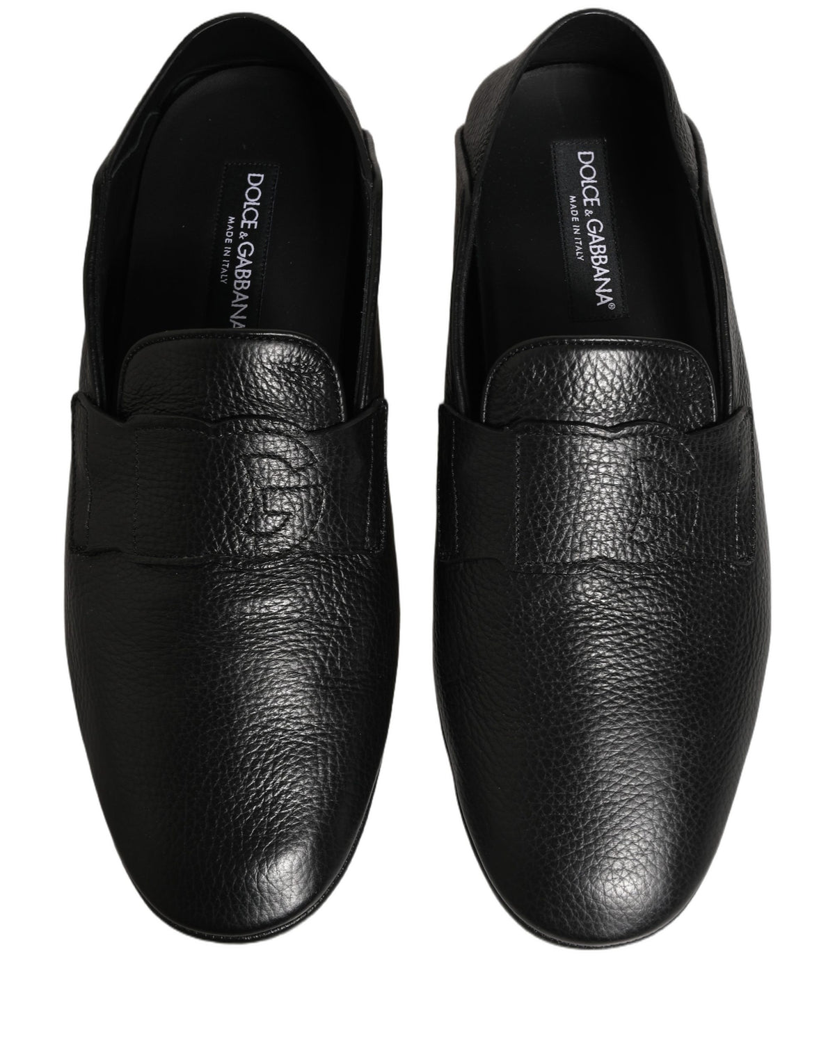 Dolce & Gabbana Schwarze Mokassins aus Hirschleder