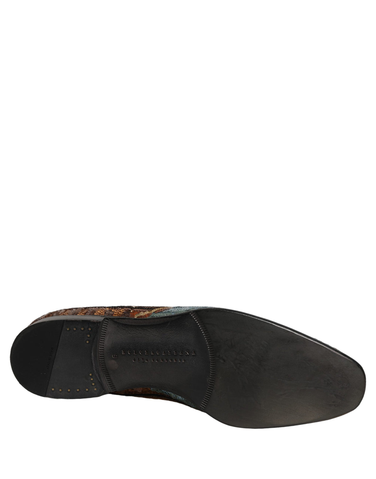 Dolce & Gabbana Multicolor bestickte Loafer mit Pailletten