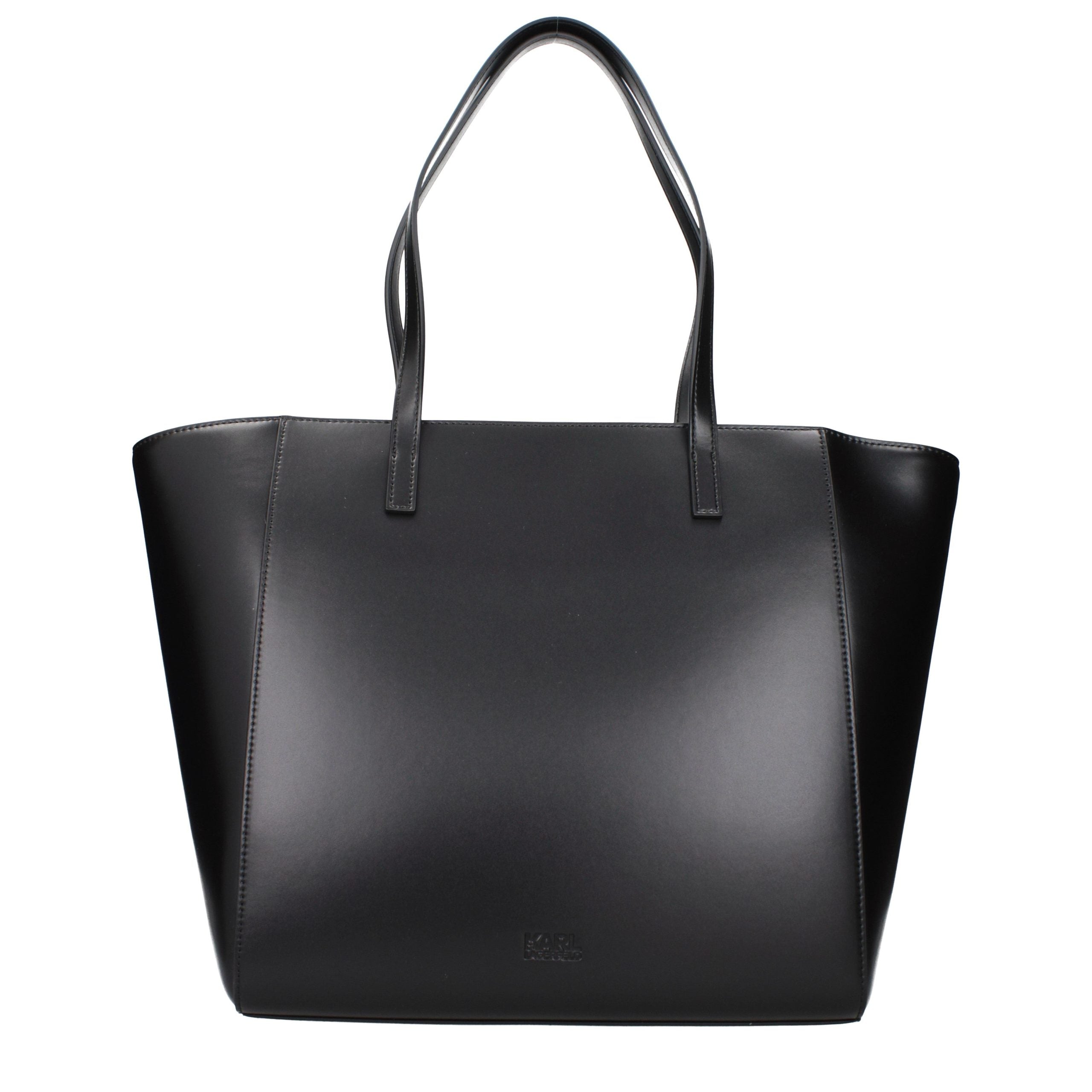 Karl Lagerfeld Schwarze Schultertasche aus Polyethylen