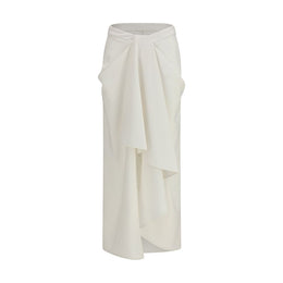 Givenchy Langer Rock aus weißer Wolle Ovis Aries