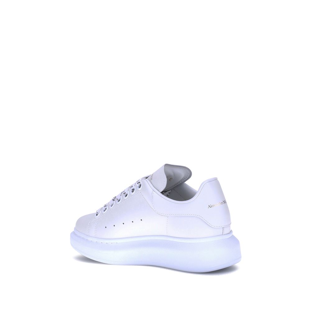 Alexander McQueen Weiße Bos Taurus Kalbsleder Plateau-Sneaker