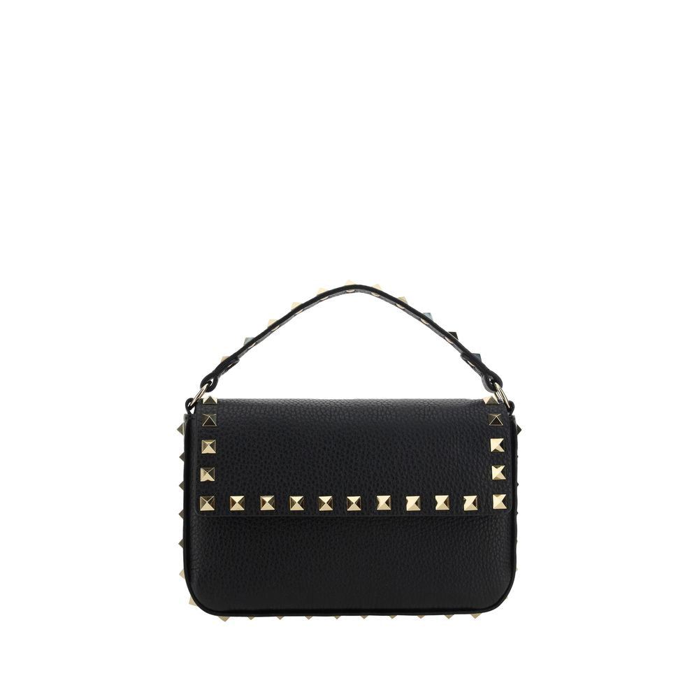 Valentino Garavani Schwarze Bos Taurus Kalbsleder Schultertasche