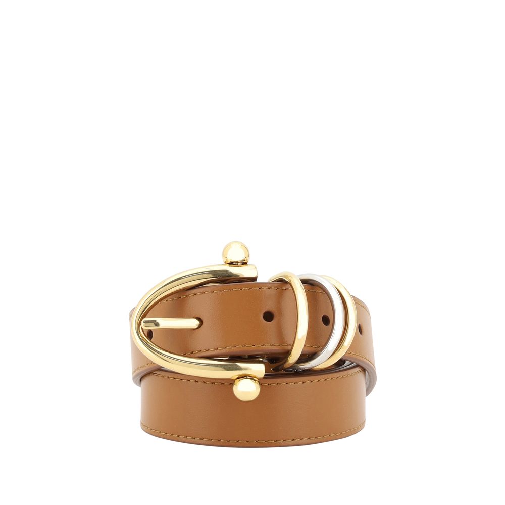 Chloé Beige Kalbsleder Bos Taurus Regular Gürtel