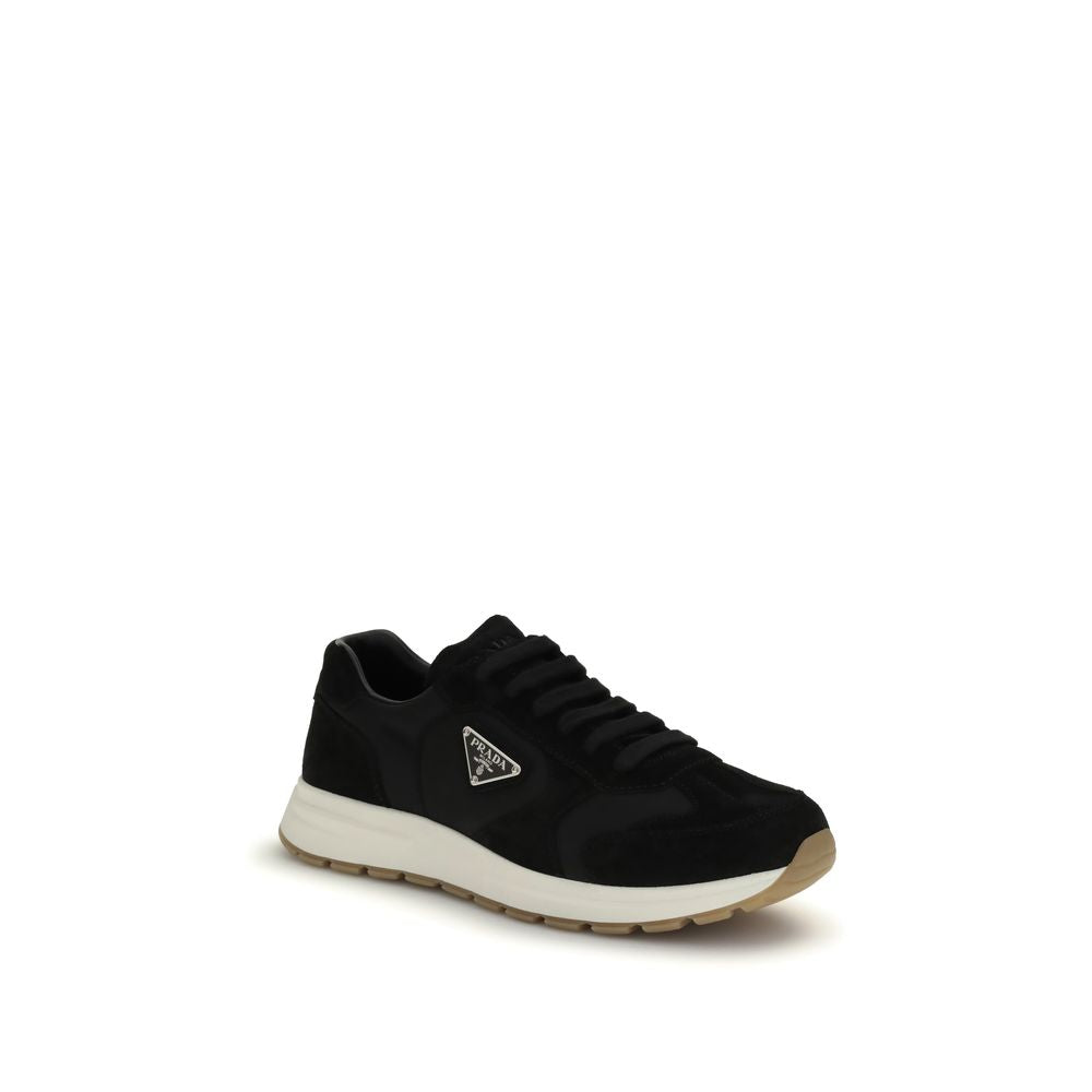 Prada Schwarze Sneaker aus recyceltem Polyamid