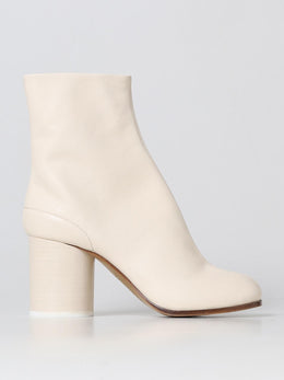 Maison Margiela Weiße Leder-Stiefeletten