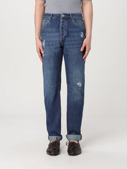 Brunello Cucinelli Blaue Straight-Leg Jeans aus Denim