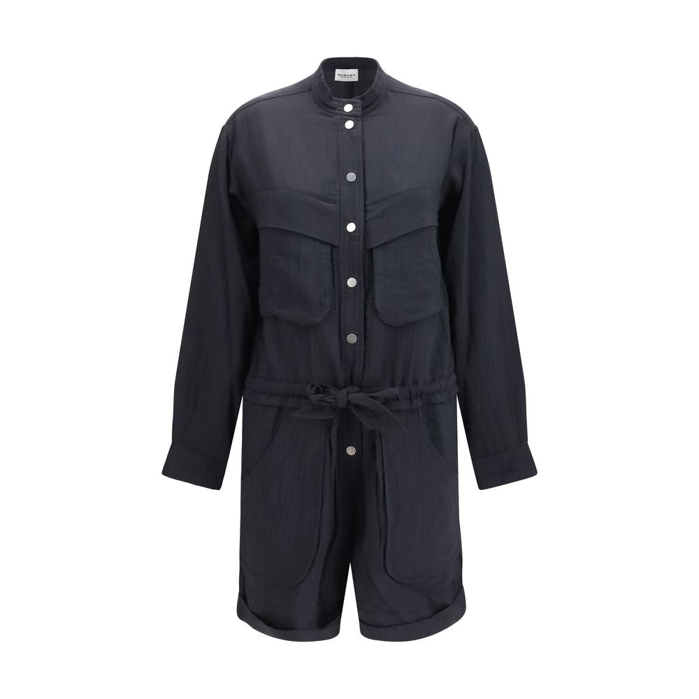 Isabel Marant Étoile Schwarzer Viskose-Jumpsuit