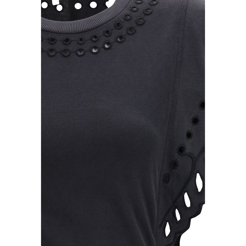 Isabel Marant Étoile Schwarzes Baumwoll-Freizeitkleid