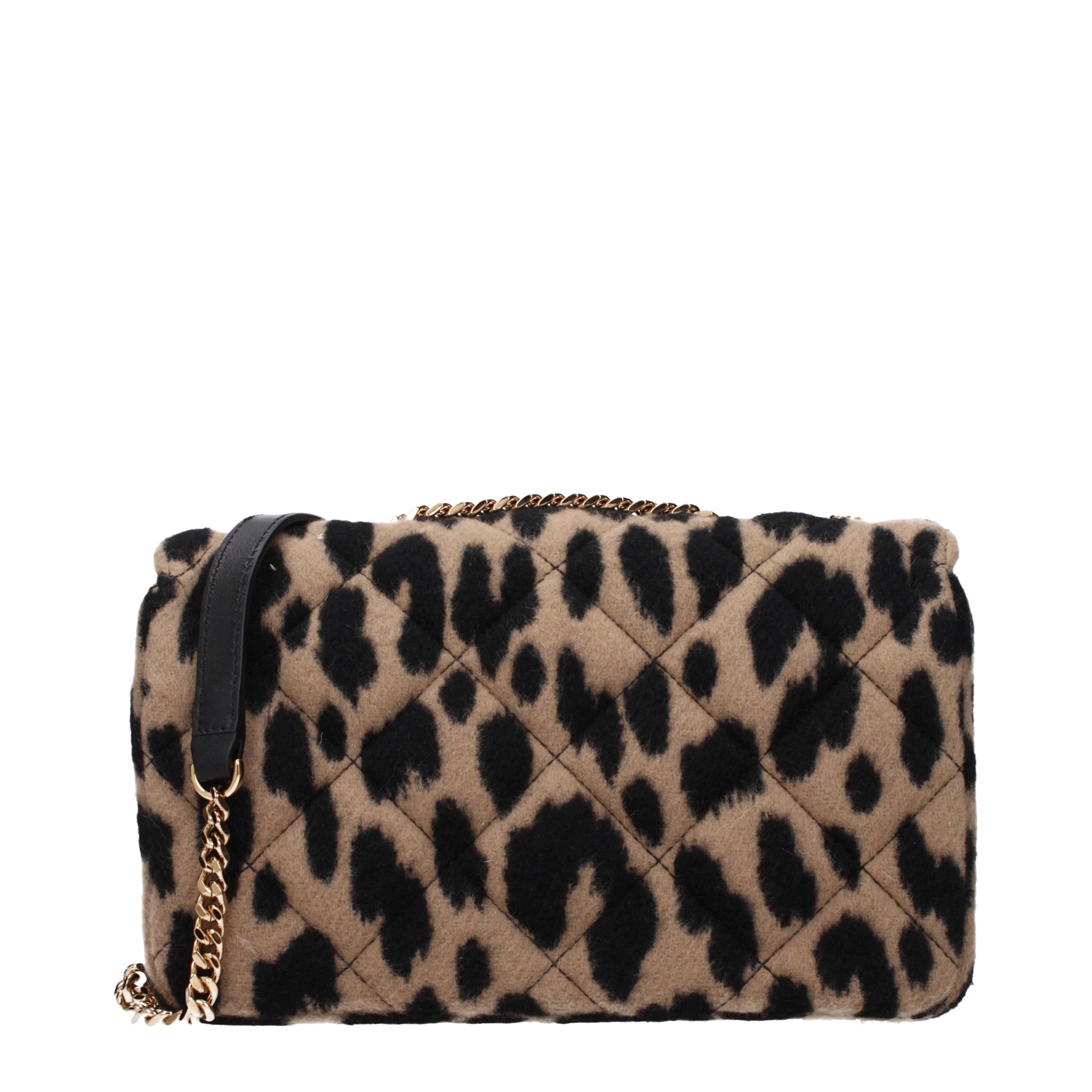 Versace Braune Schultertasche aus Wolle