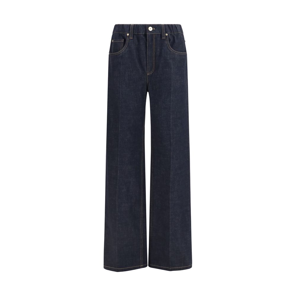 Brunello Cucinelli Blaue Baumwolljeans Denim