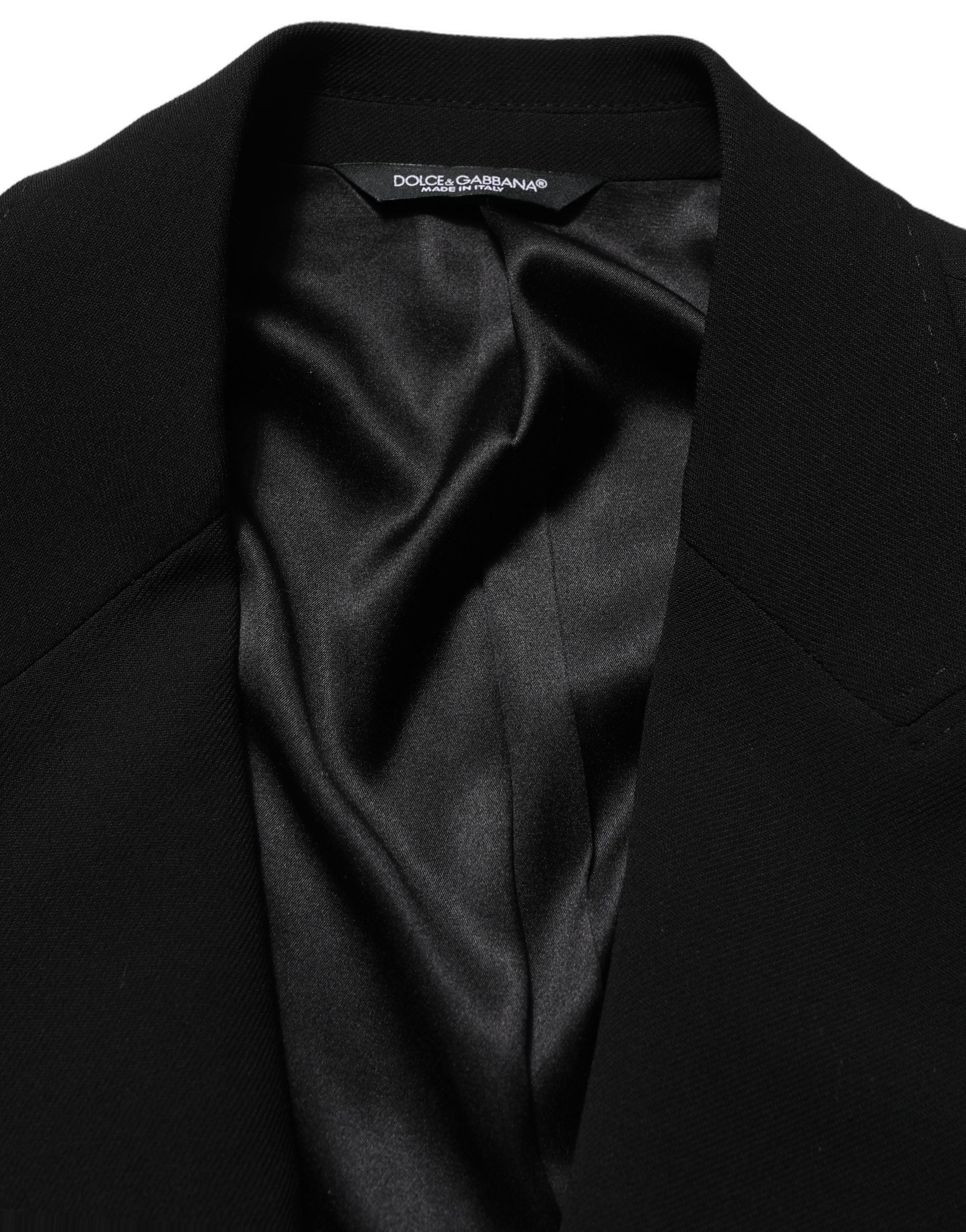 Dolce & Gabbana Schwarzer einreihiger Herren-Blazer