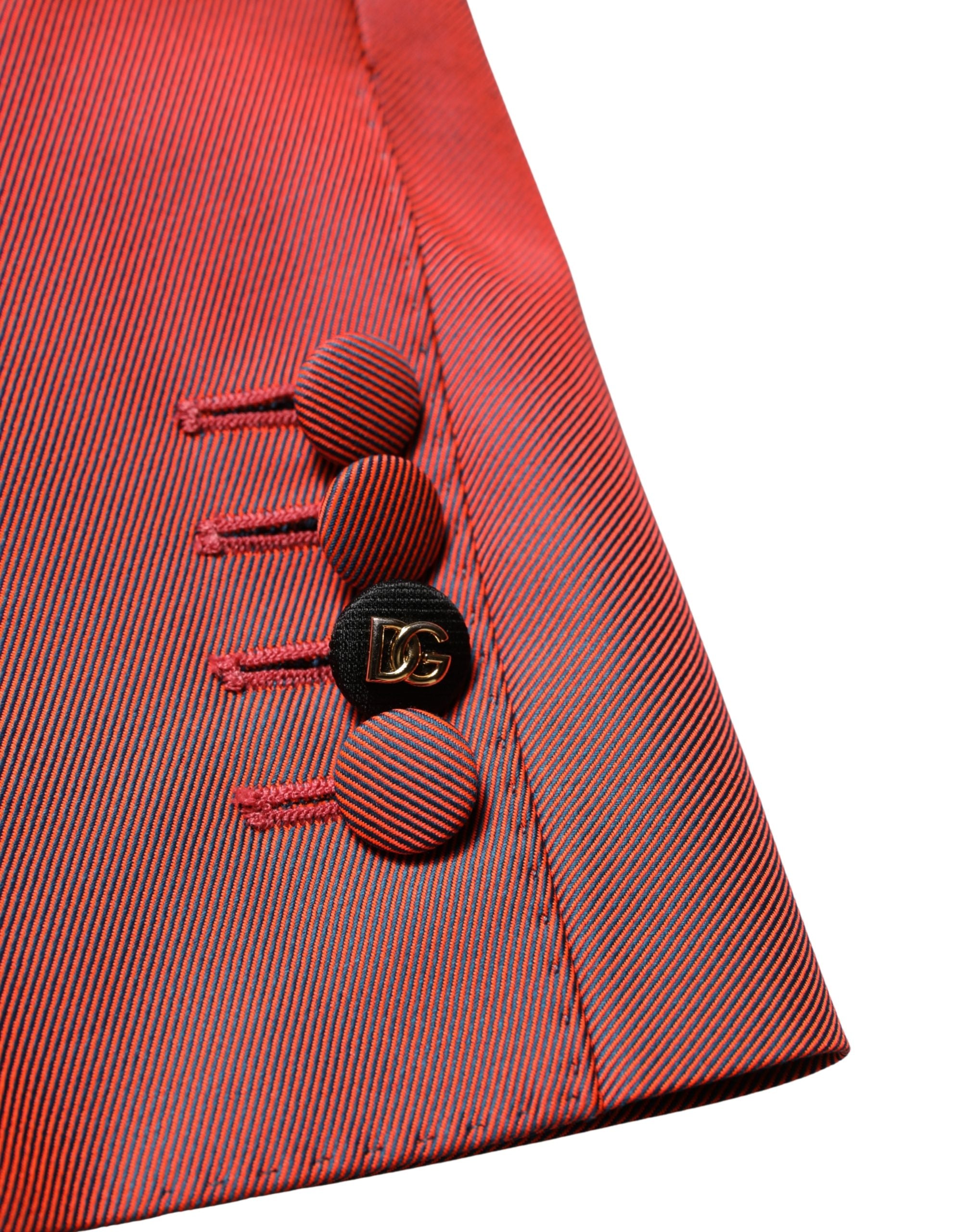 Dolce & Gabbana Roter Herren-Sakko aus Wolle mit Einreiher
