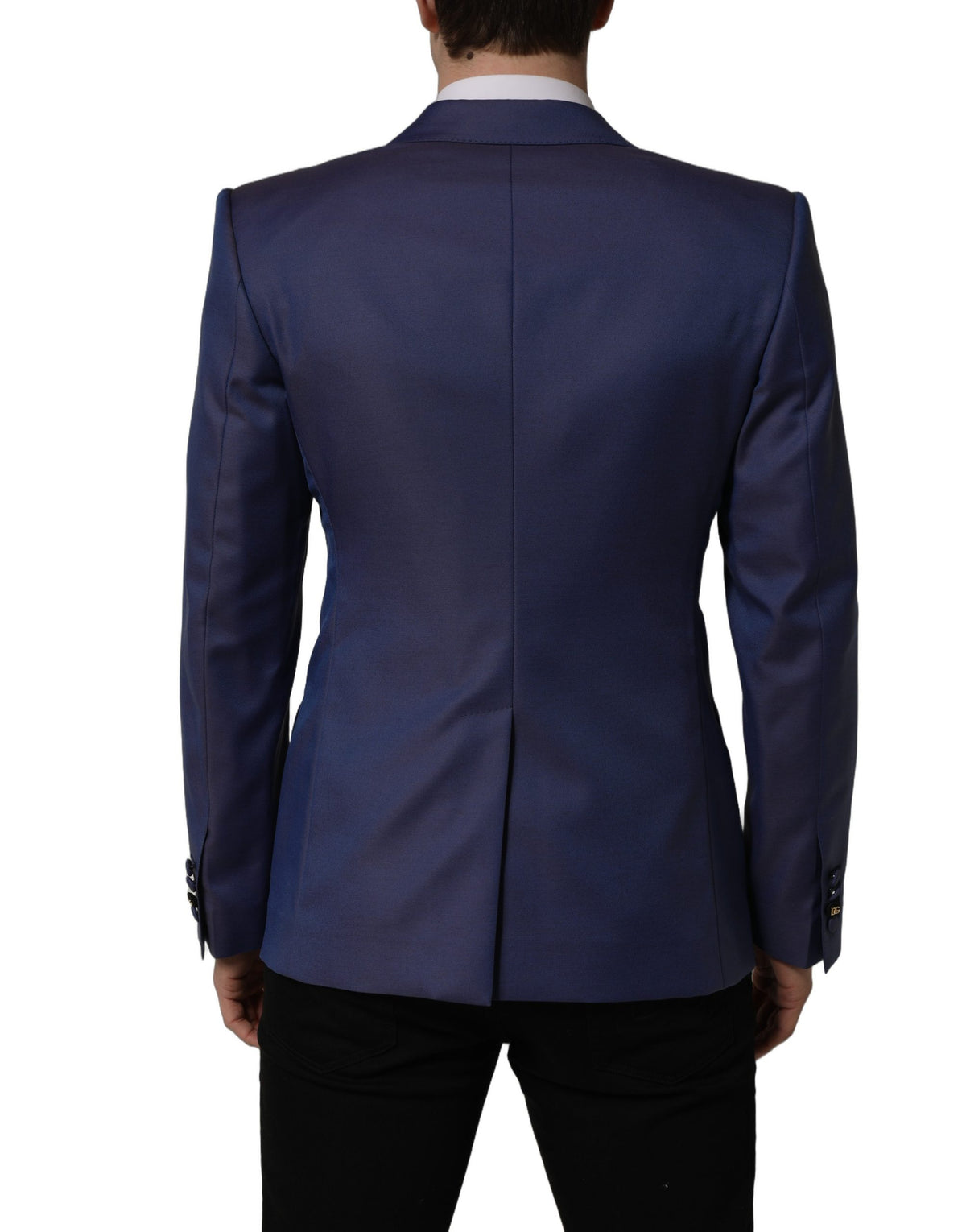 Dolce & Gabbana Blauer Woll-Sakko mit Doppelreihenknöpfen für Herren