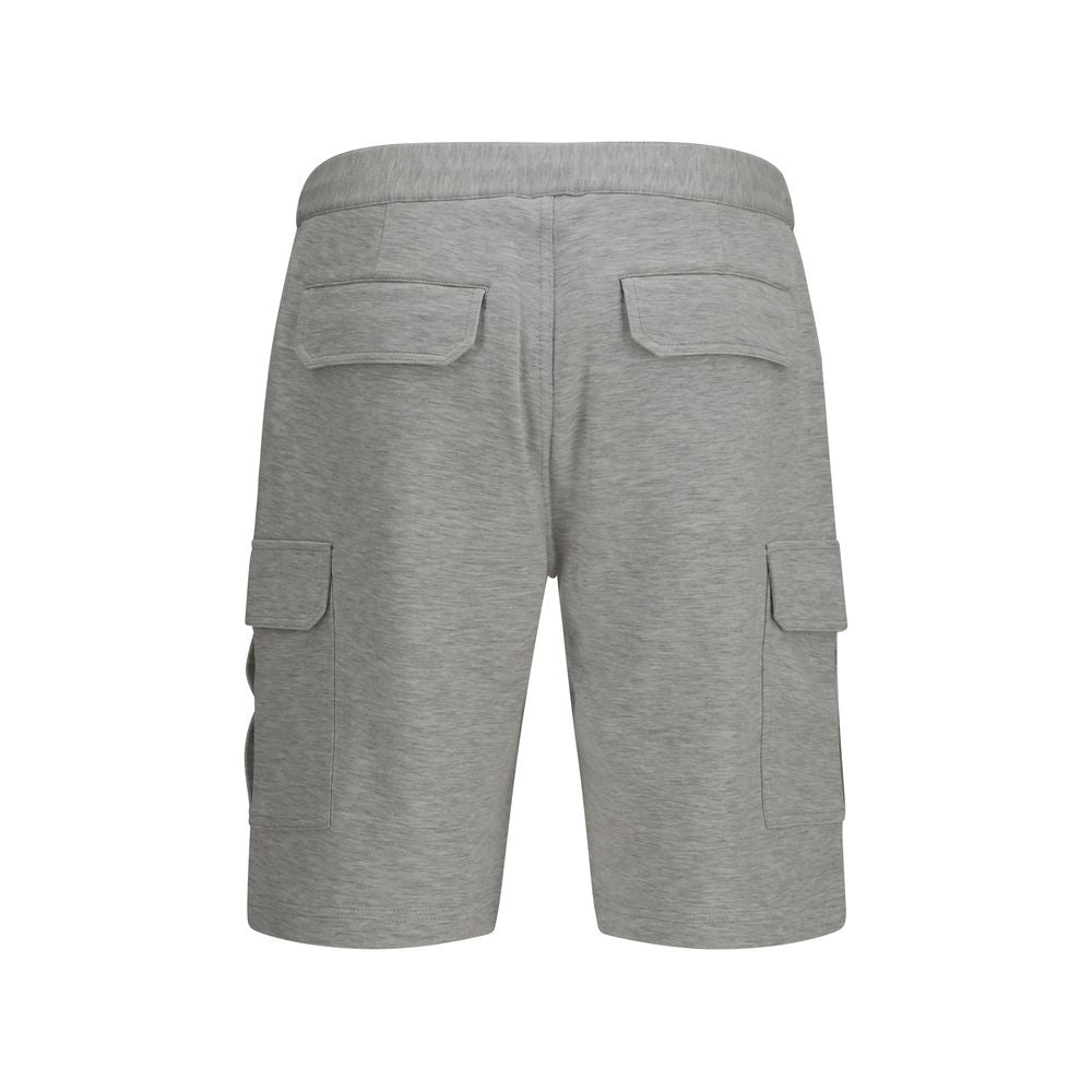 Brunello Cucinelli Graue Cargoshorts aus Baumwolle