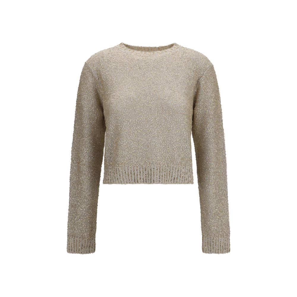 Brunello Cucinelli Beige Leinen Sweatshirt