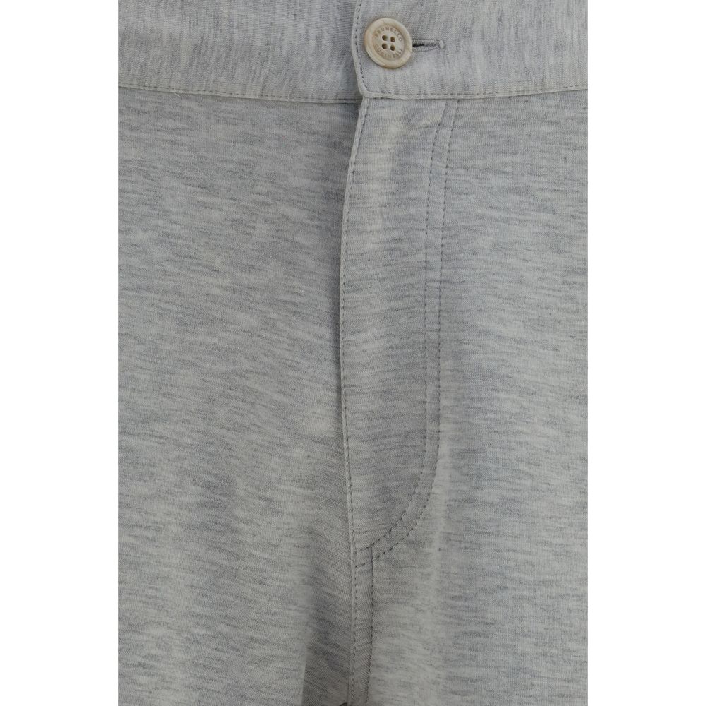 Brunello Cucinelli Graue Cargoshorts aus Baumwolle