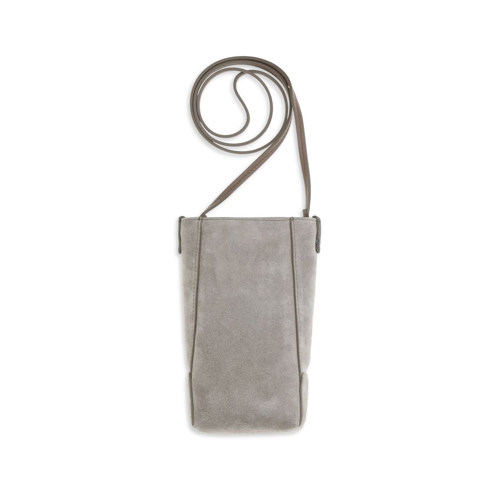 Brunello Cucinelli Graues Kalbsleder Bos Taurus Accessoire