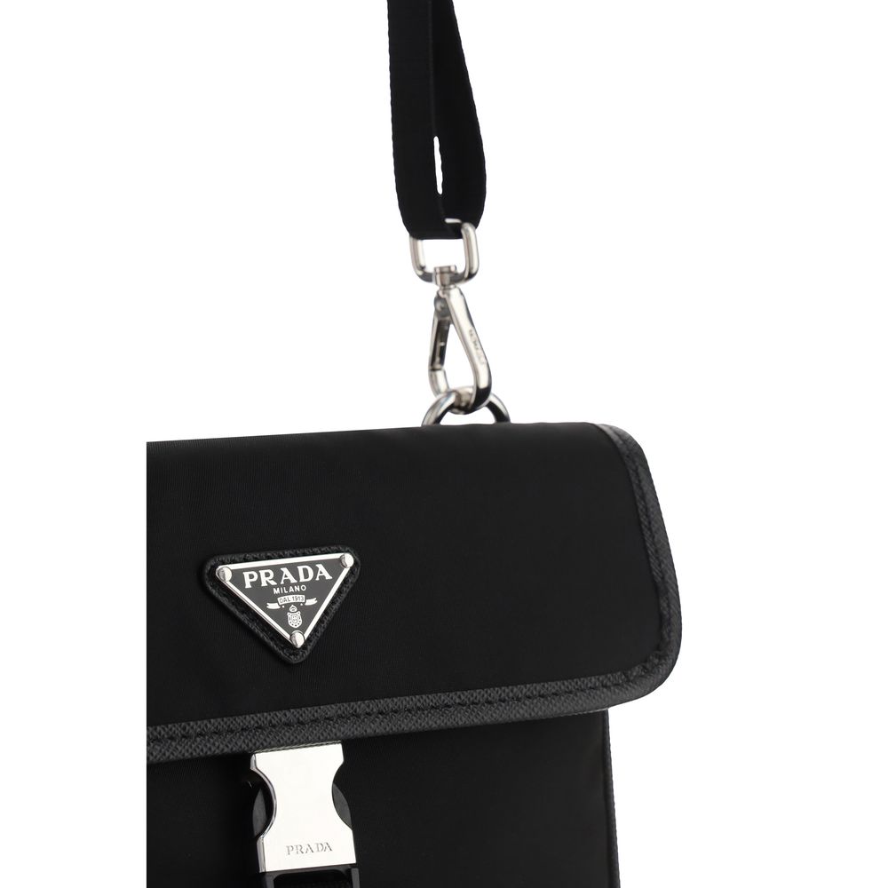 Prada Schwarzes recyceltes Polyamid Sonstige Accessoires