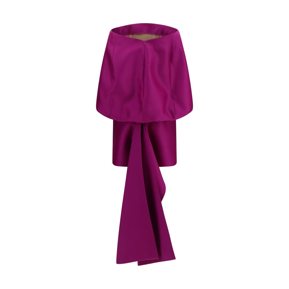 Balenciaga Lila Wollkleid Oves Aries Cocktailkleid