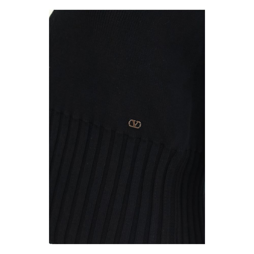 Valentino Garavani Schwarzer Baumwollcardigan