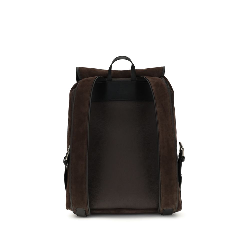 Valentino Garavani Brauner Kalbsleder-Rucksack Bos Taurus