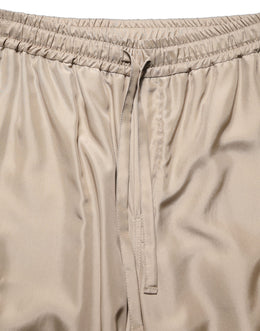 Dolce & Gabbana Braune Cargohose mit Raffungen im Parachute-Stil für Herren