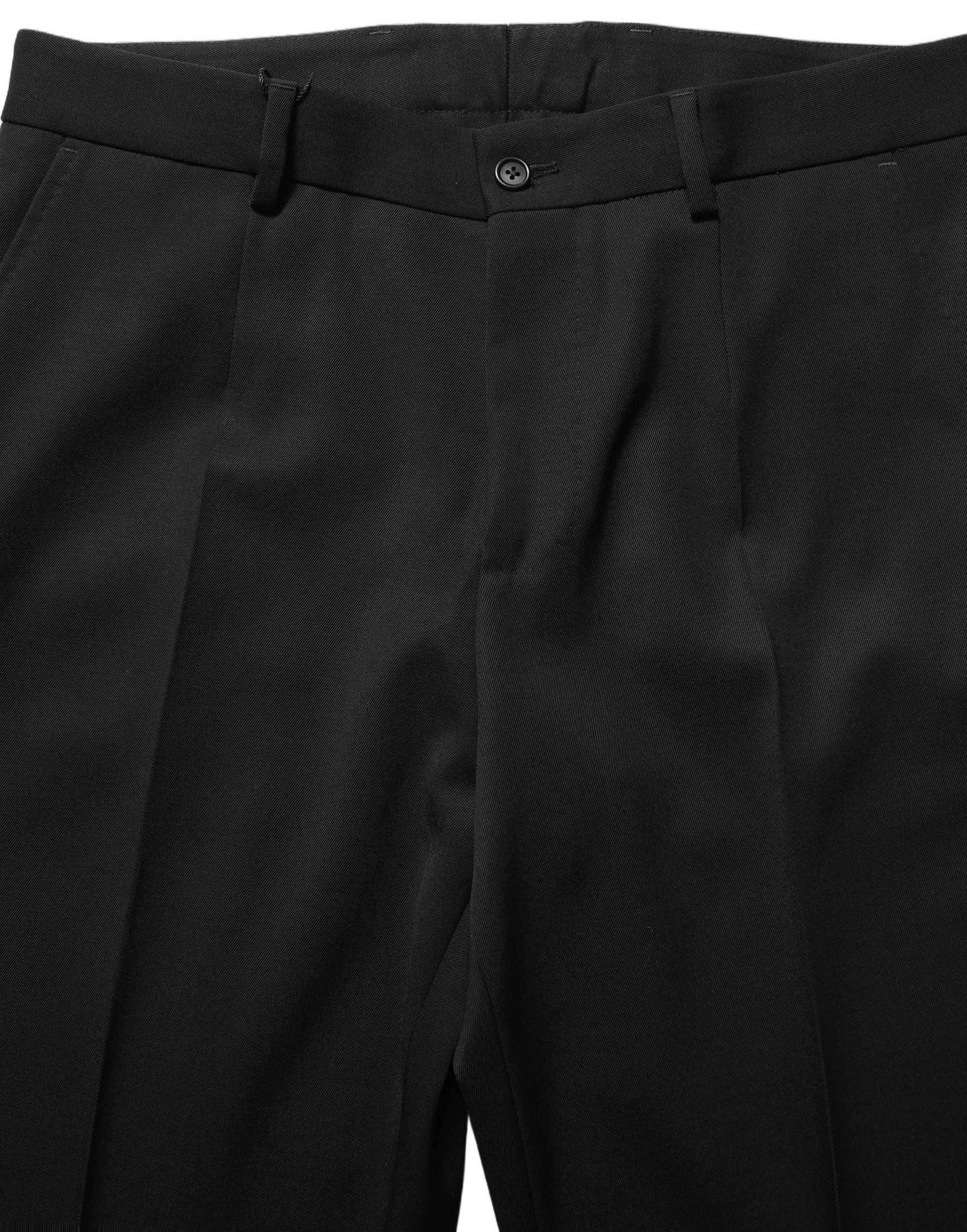Dolce & Gabbana Schwarze Wollhose für Herren, Tapered Fit