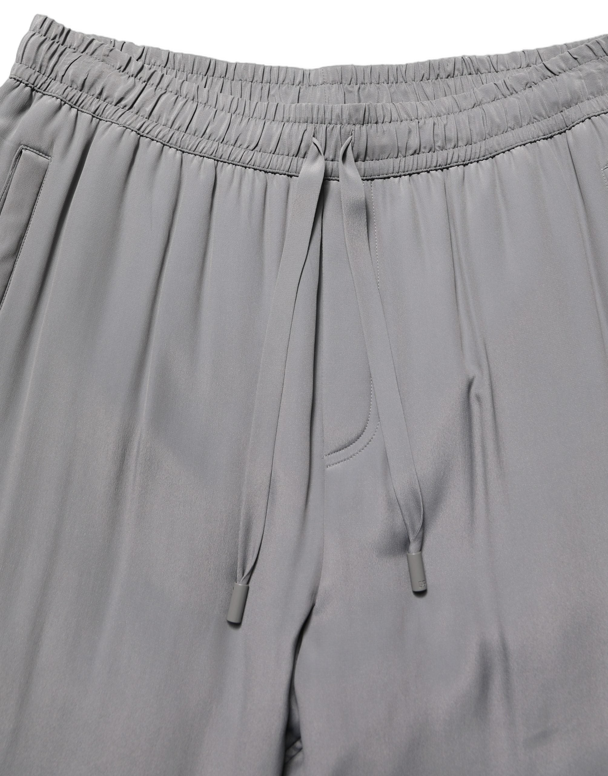 Dolce & Gabbana Graue Baumwoll-Jogger-Sweatpants Hosenhosen