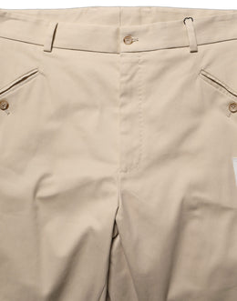 Dolce & Gabbana Beige Re-Editon Mid Waist Tapered Herren Hose