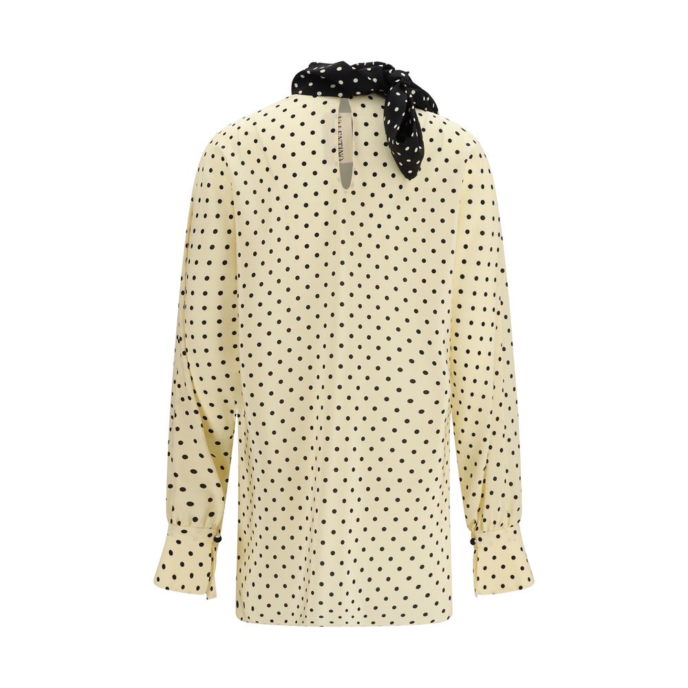 Valentino Garavani Beige Seidenbluse
