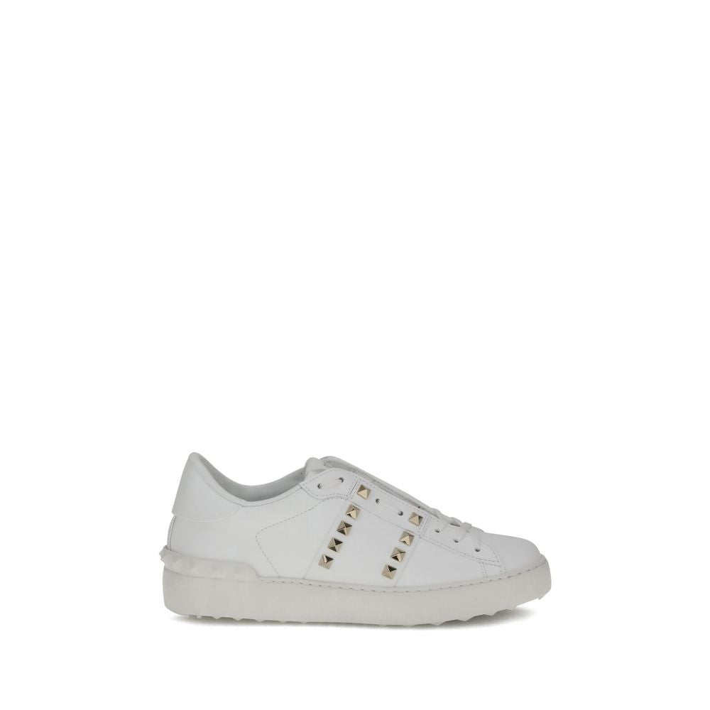 Valentino Garavani Weiße Bos Taurus Kalbsleder Athletic Sneaker