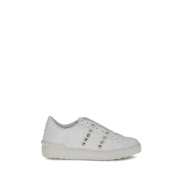 Valentino Garavani Weiße Bos Taurus Kalbsleder Athletic Sneaker