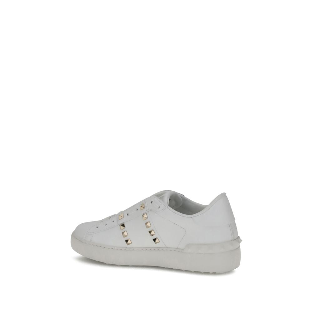 Valentino Garavani Weiße Bos Taurus Kalbsleder Athletic Sneaker