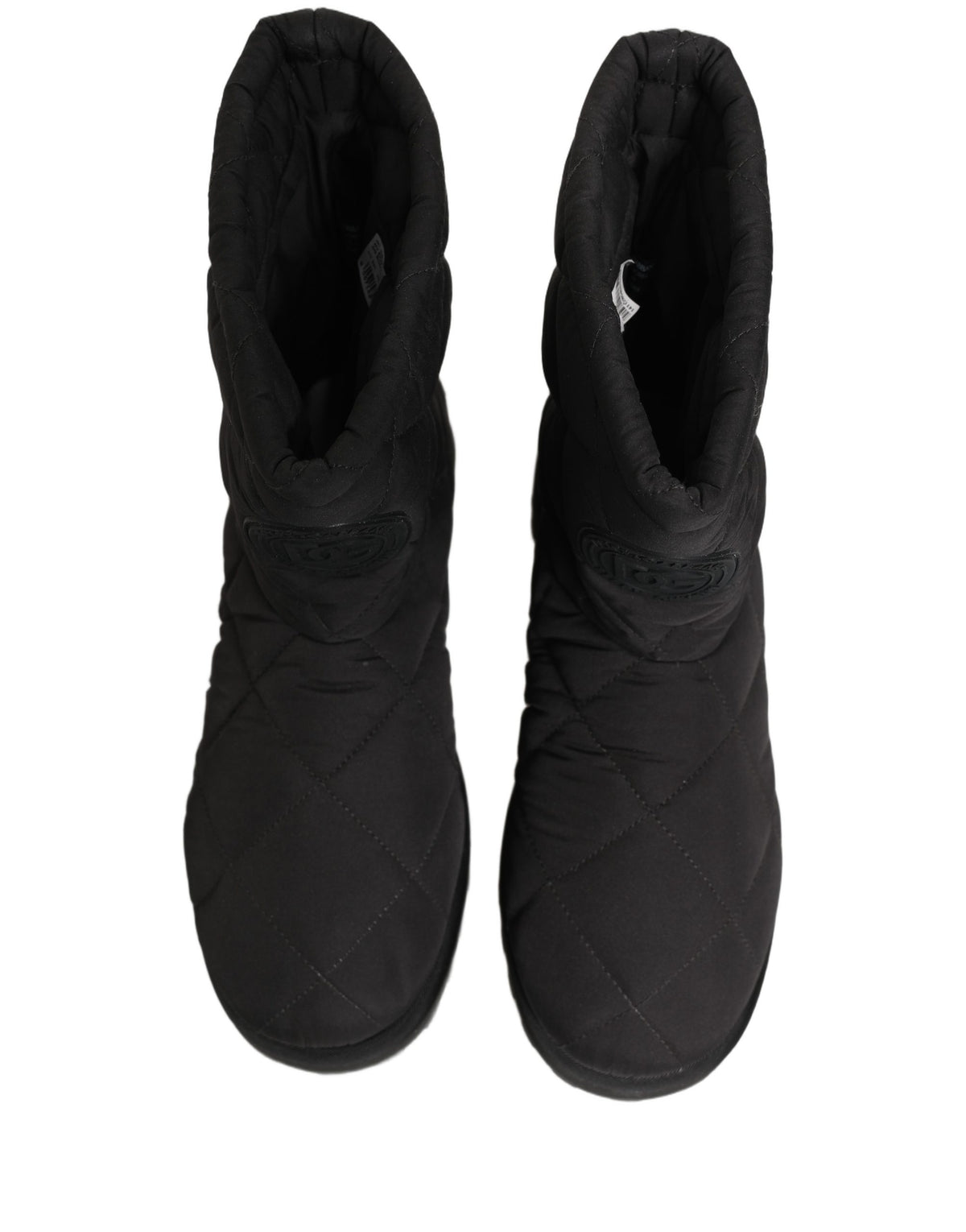Dolce & Gabbana Schwarze Stiefeletten mit Stepp-Effekt