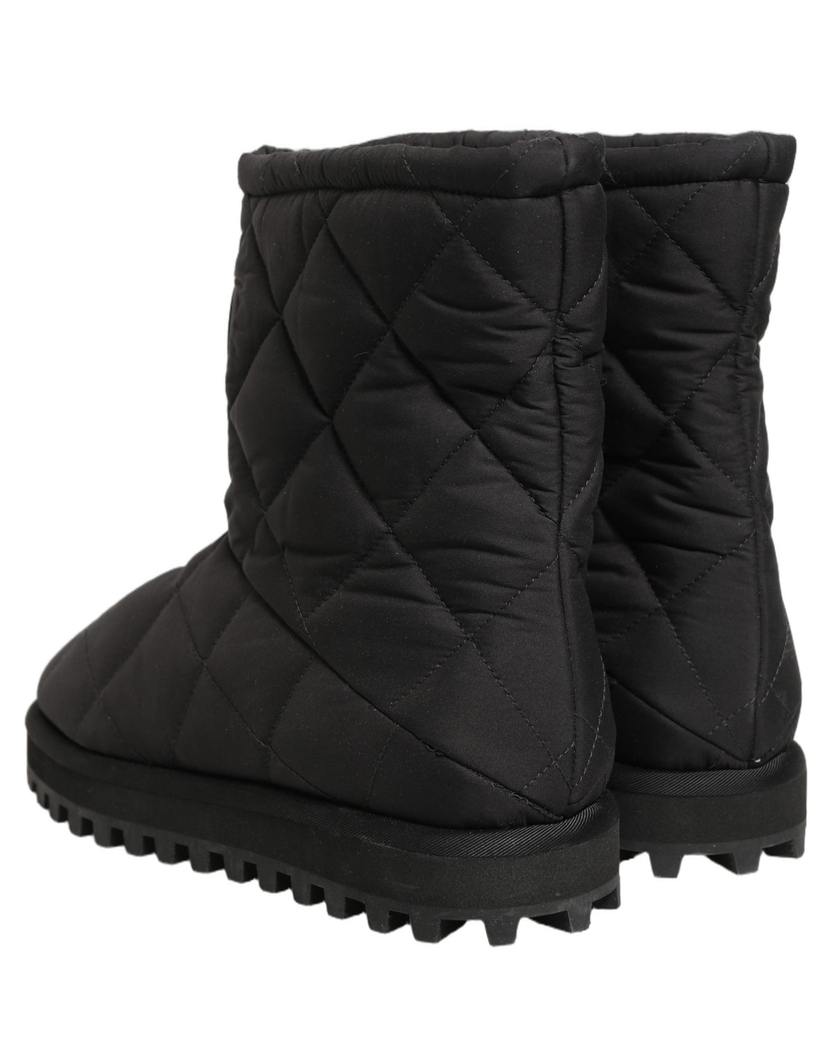 Dolce & Gabbana Schwarze Stiefeletten mit Stepp-Effekt