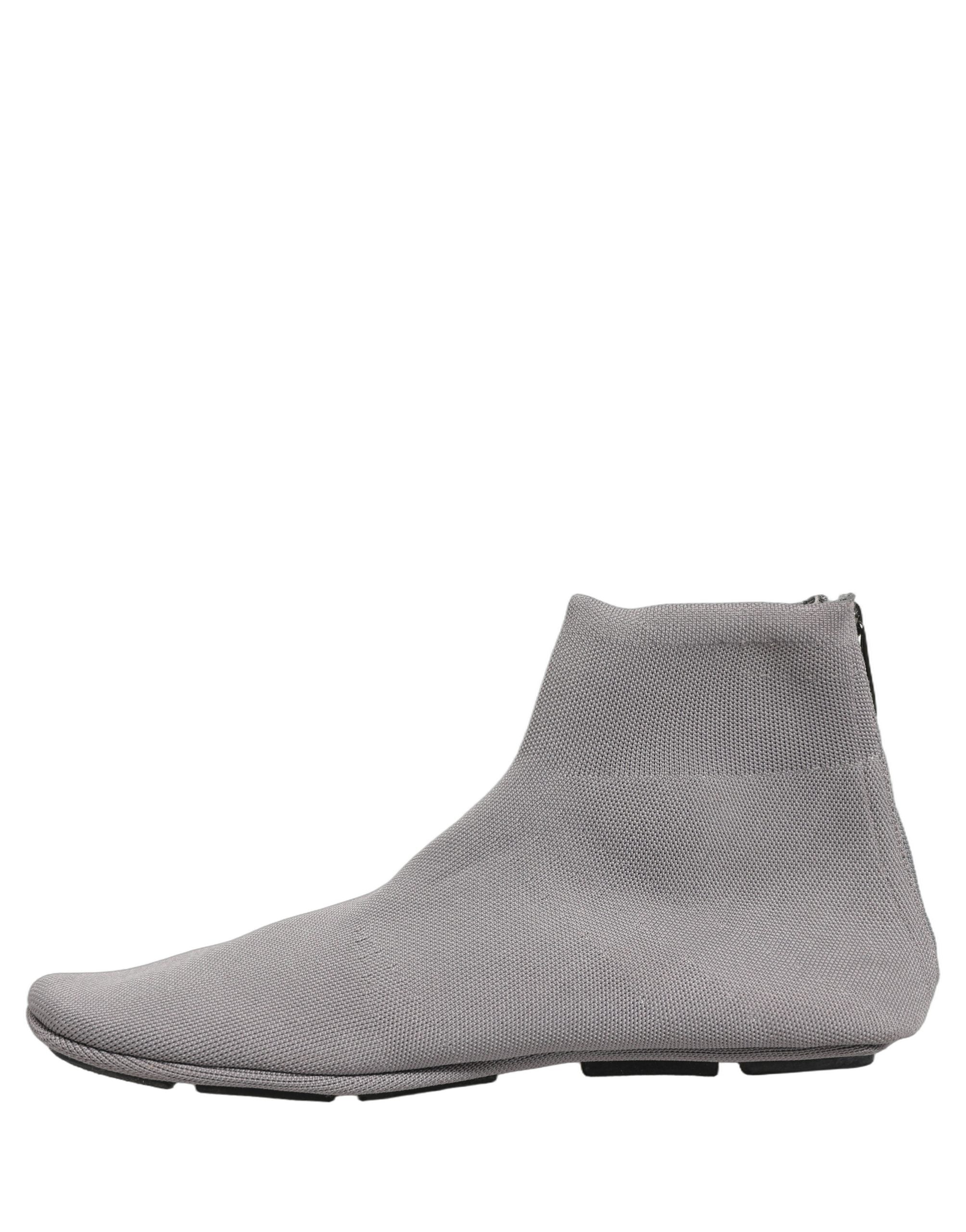 Dolce & Gabbana Graue Stretch-Mesh-Ankle-Boots für Herren
