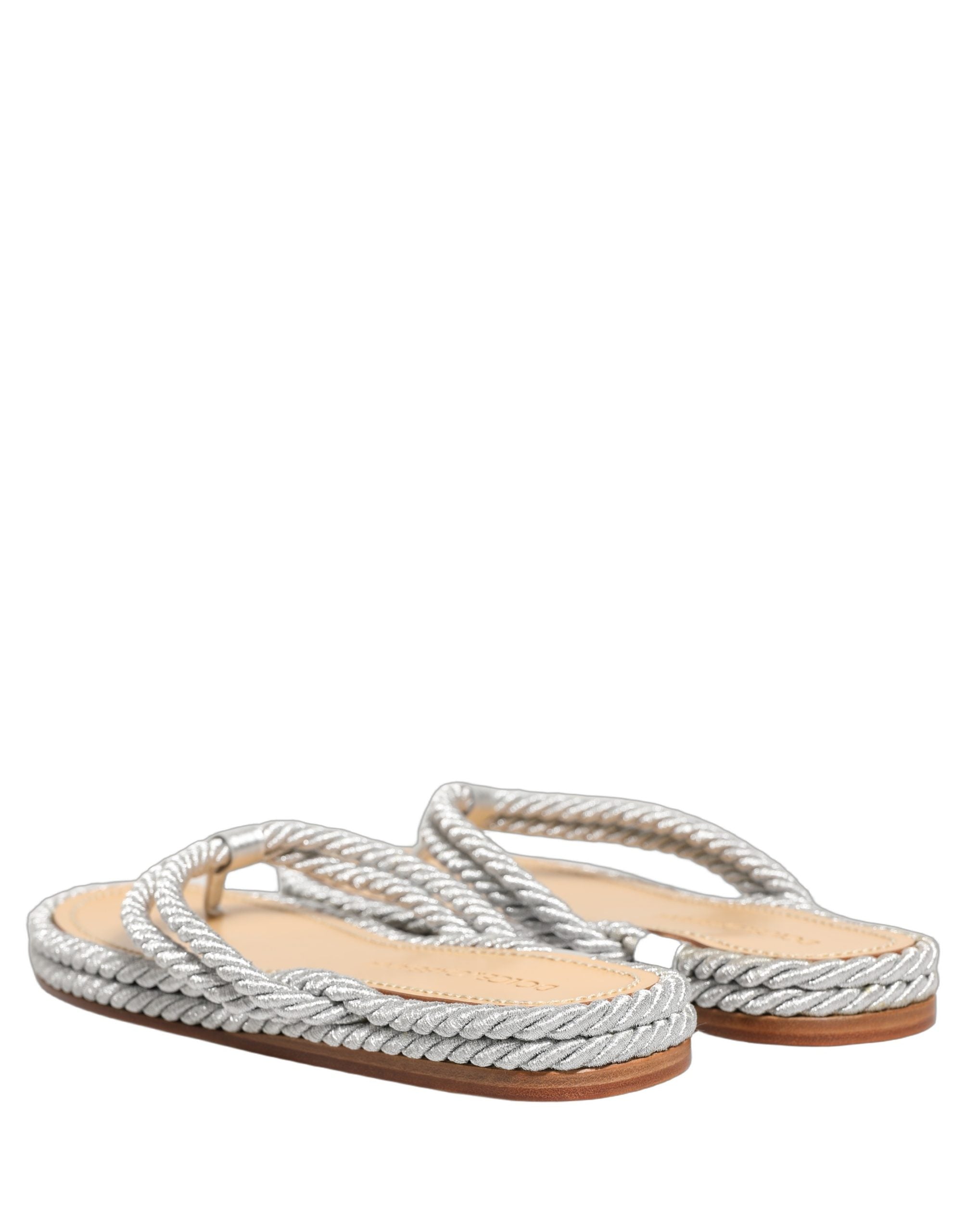 Dolce & Gabbana Sandalen mit Seil-Detail aus Silber