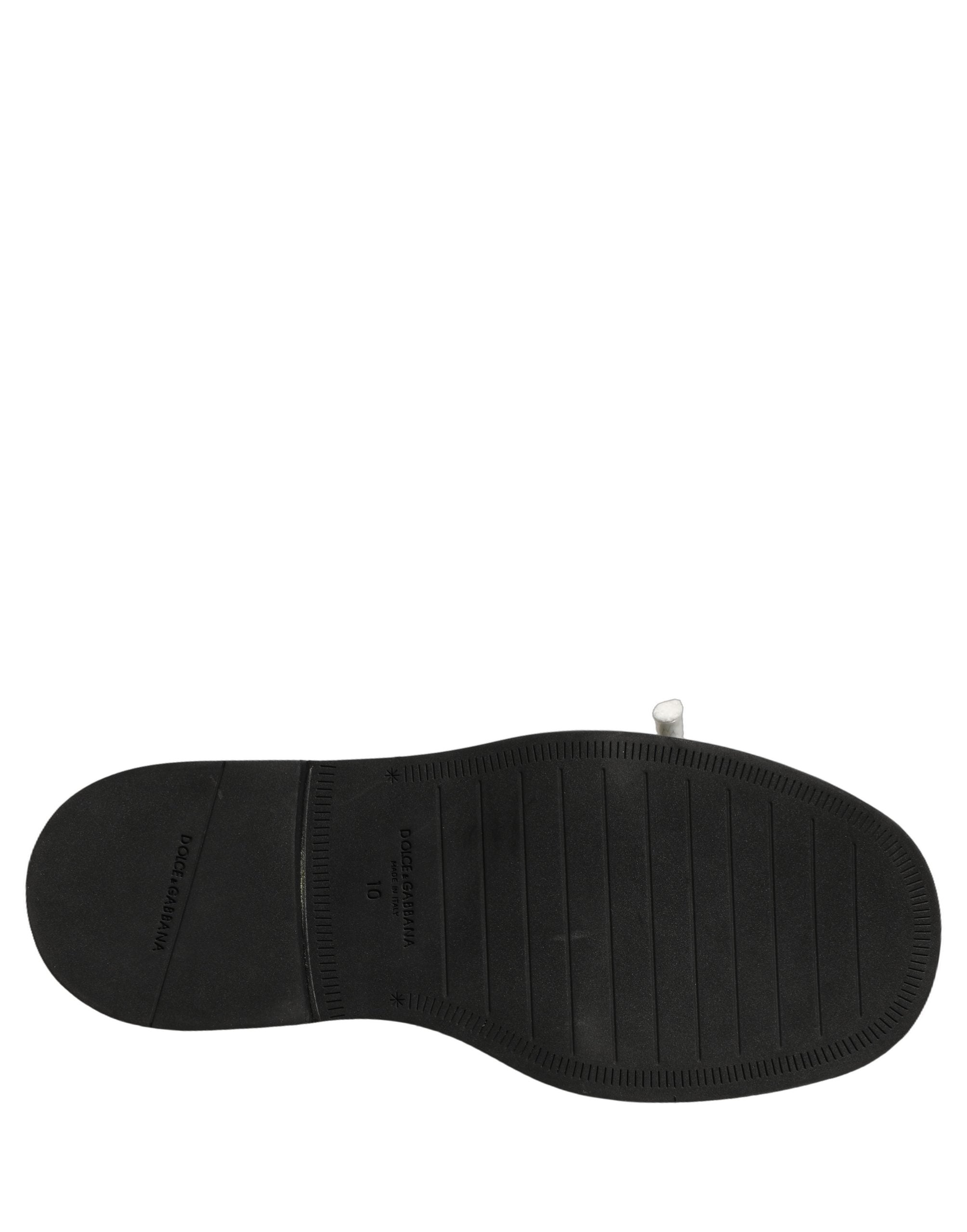 Dolce & Gabbana Braune Leder Pantoletten Herrenschuhe