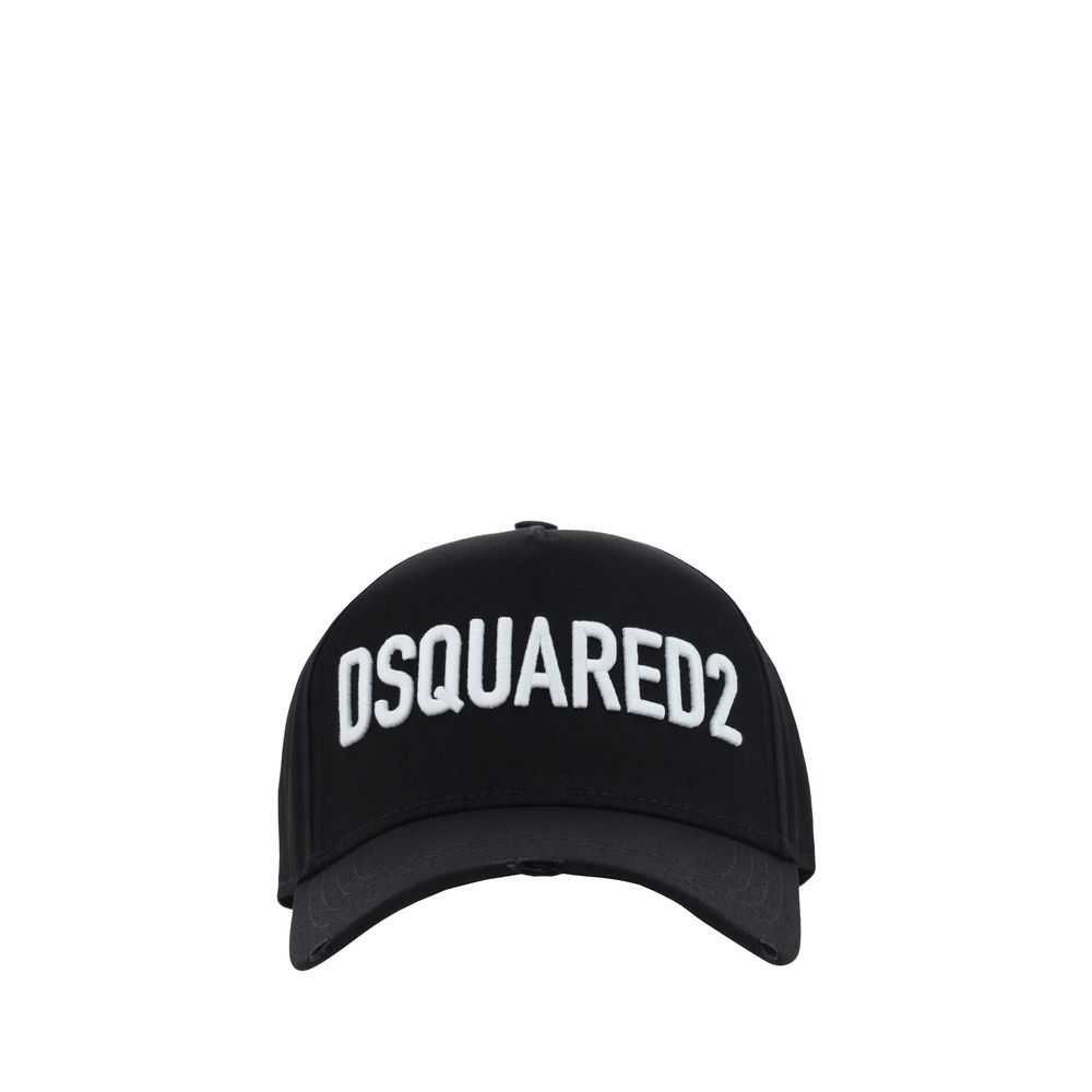 Dsquared² Schwarze Baumwollkappe (Baseball Cap)