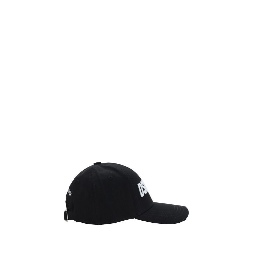 Dsquared² Schwarze Baumwollkappe (Baseball Cap)
