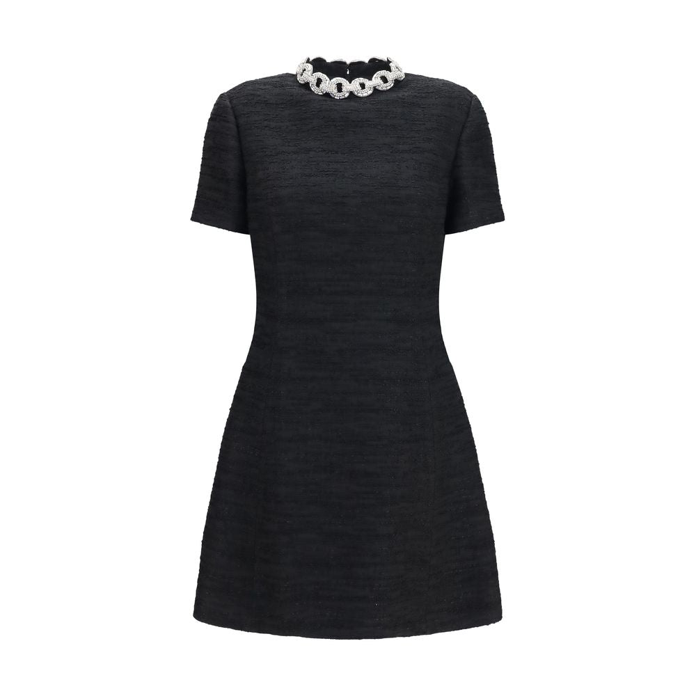 Valentino Garavani Schwarzes Baumwoll-Freizeitkleid