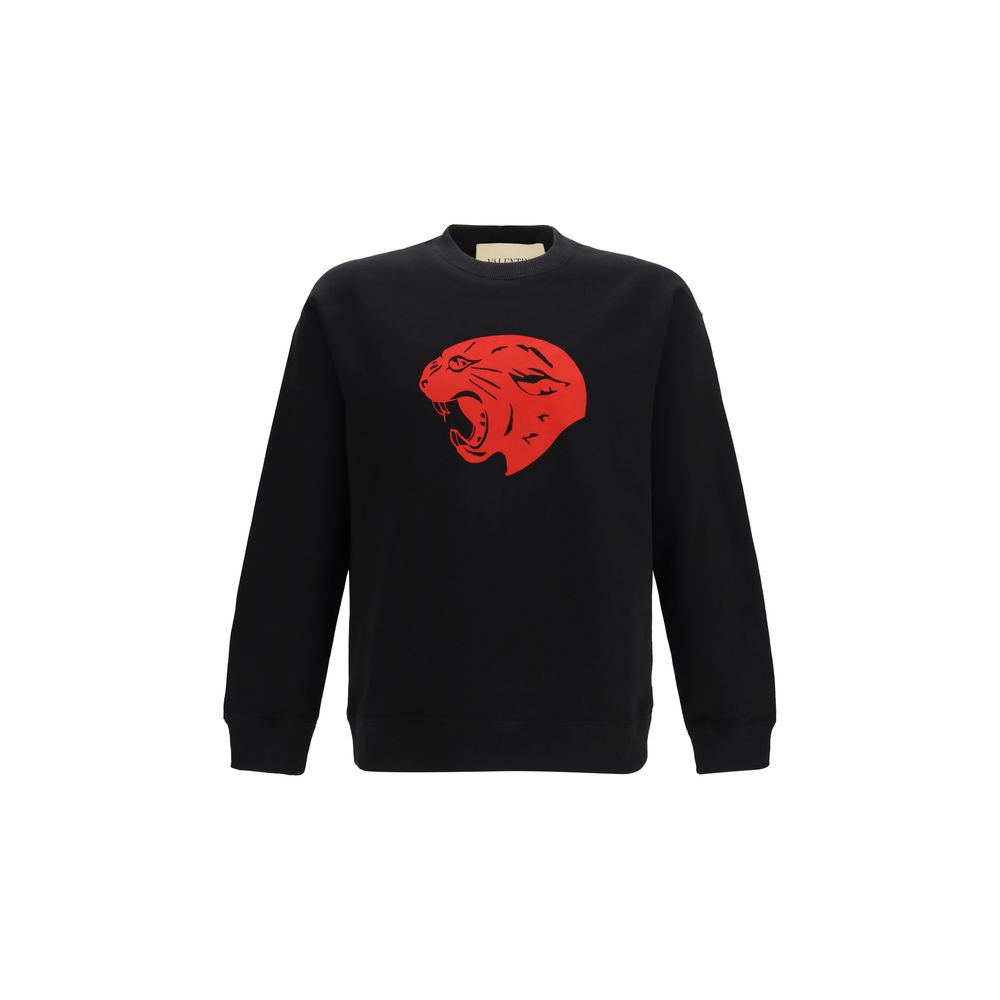 Valentino Garavani Schwarzer Baumwoll-Sweatshirt